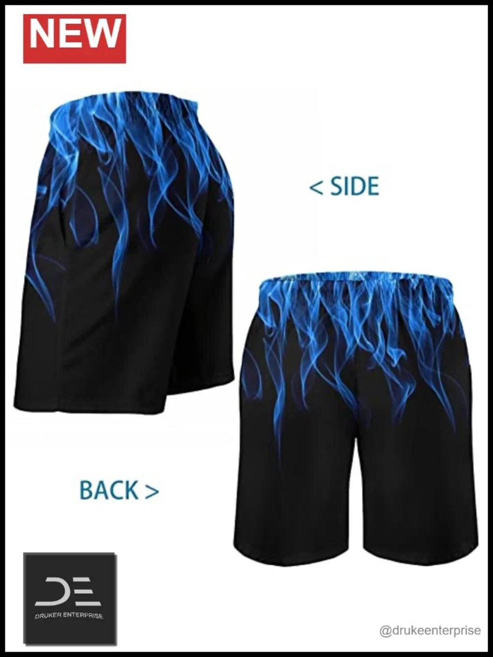 Men's Swim Trunks Mesh Lining Board Shorts Hawaiian Quick Dry UPF 50+